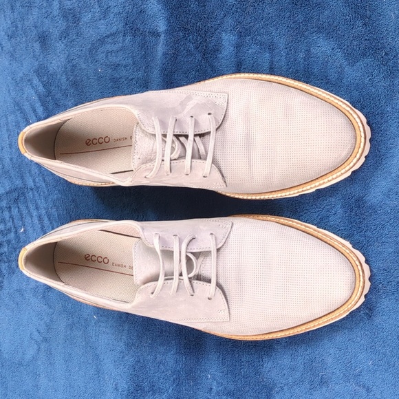 Ecco Modern Tailored Women's Lace Up Loafer,  Light Gray - Picture 4 of 16